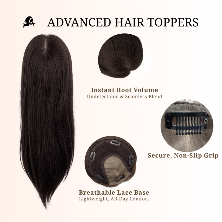 Topper 6*6 silk base 100grams 16inches #5