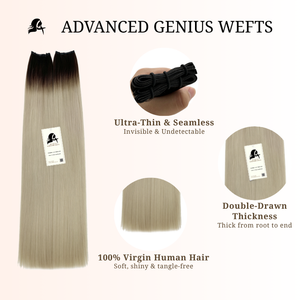 Genius Wefts 60grams 18inches T2-White