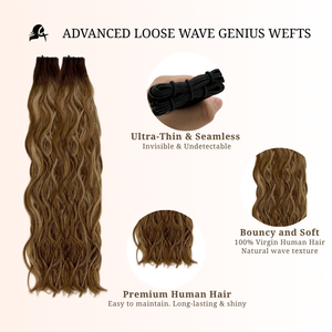 Genius Wefts Loose natural wave 60grams 22inches #T3-P4/16